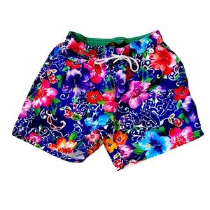 RALPH LAUREN POLO  tropical floral short swim trunks swimsuit men’s size medium